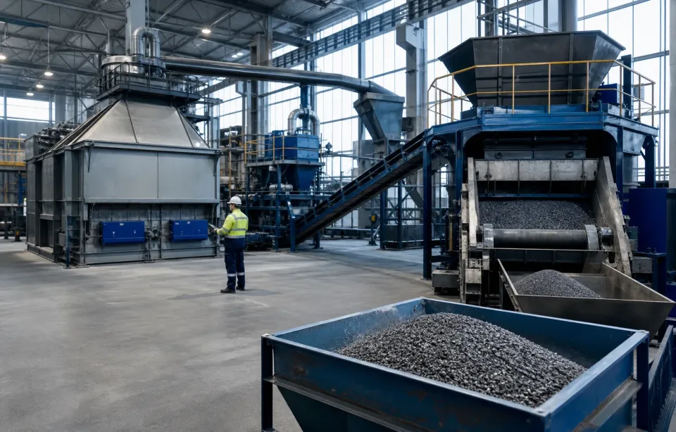 Abrasive material production facility in Luoyang